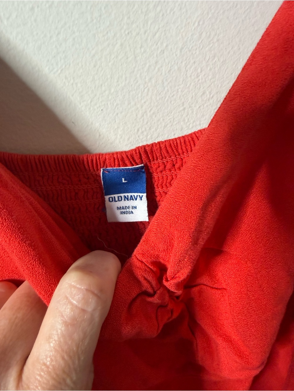 Old Navy Bright Red Women's Knot-Front Top